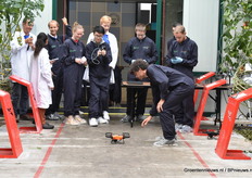 Laatste voorbereidingen voor de 1e test take off.